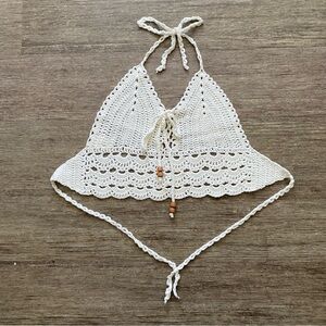 SHEIN Crochet Top in White